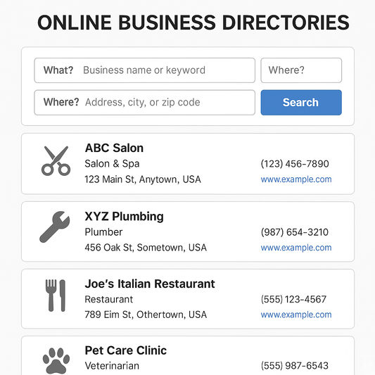 ONLINE BUSINESS DIRECTORIES
