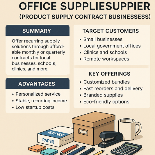 OFFICE SUPPLIES SUPPLIER (PRODUCT SUPPLY CONTRACT BUSINESSES)