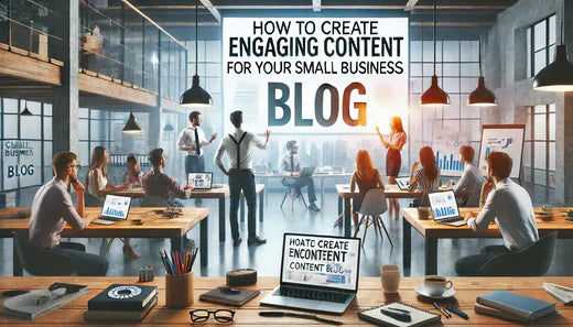 HOW TO CREATE ENGAGING CONTENT FOR  YOUR SMALL BUSINESS BLOG .