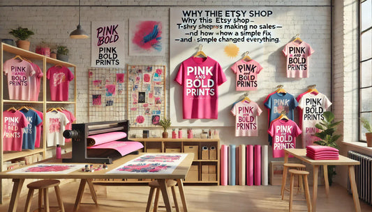 WHY THIS ETSY SHOP "PINK AND BOLD PRINTS" SELLING T-SHIRTS WAS MAKING NO SALES—AND HOW A SIMPLE FIX CHANGED EVERYTHING