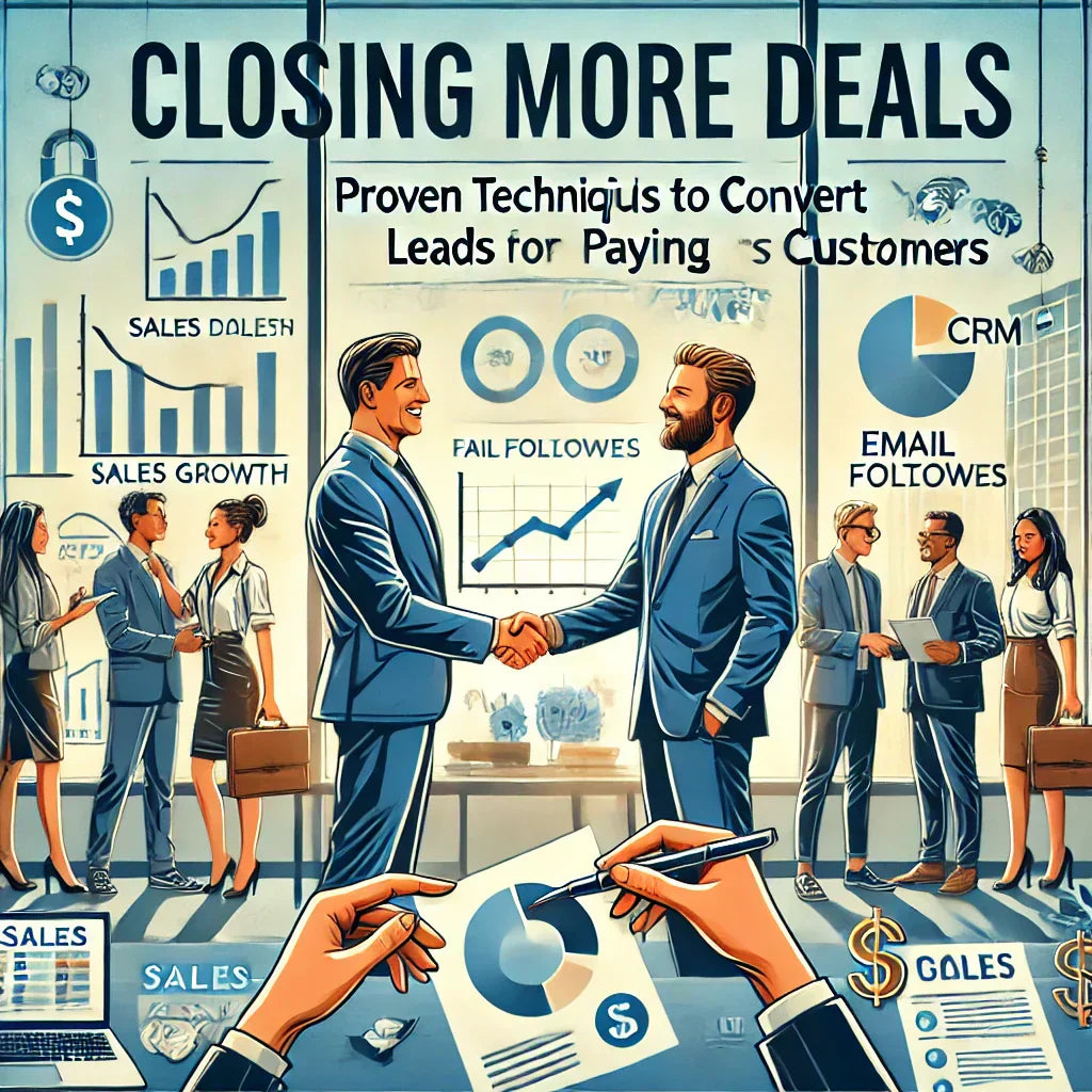 CLOSING MORE DEALS – PROVEN TECHNIQUES TO CONVERT LEADS INTO PAYING CUSTOMERS