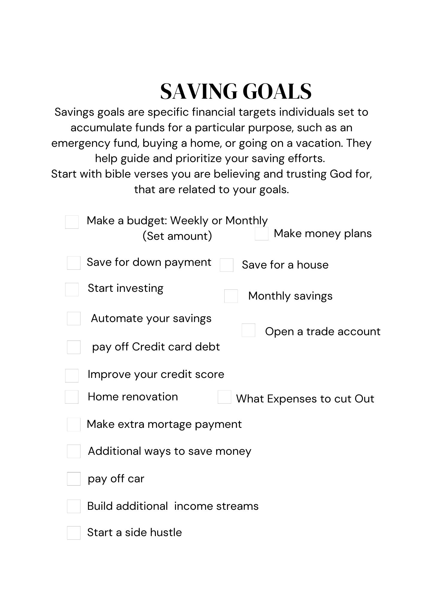 CHRISTIAN ANNUAL VISION PLANNER