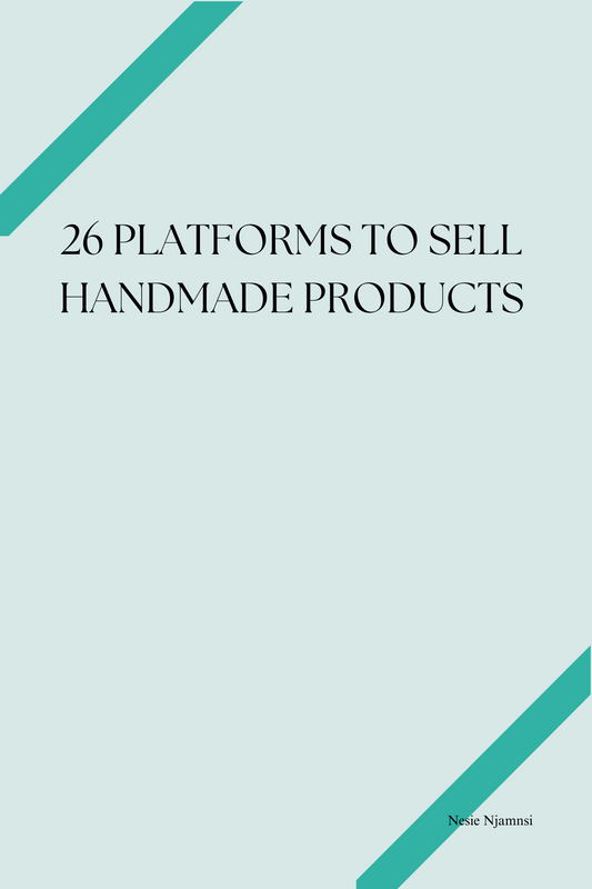 26 PLATFORMS TO SELL  HANDMADE PRODUCTS