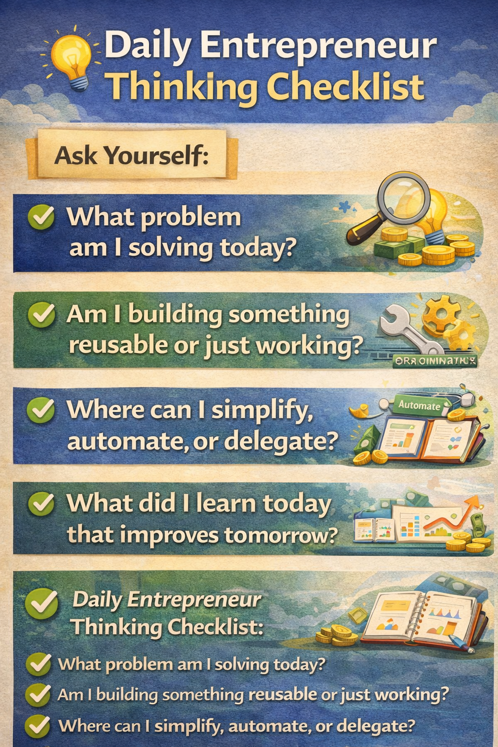 ENTREPRENEUR THINKING- DAILY CHECK-IN
