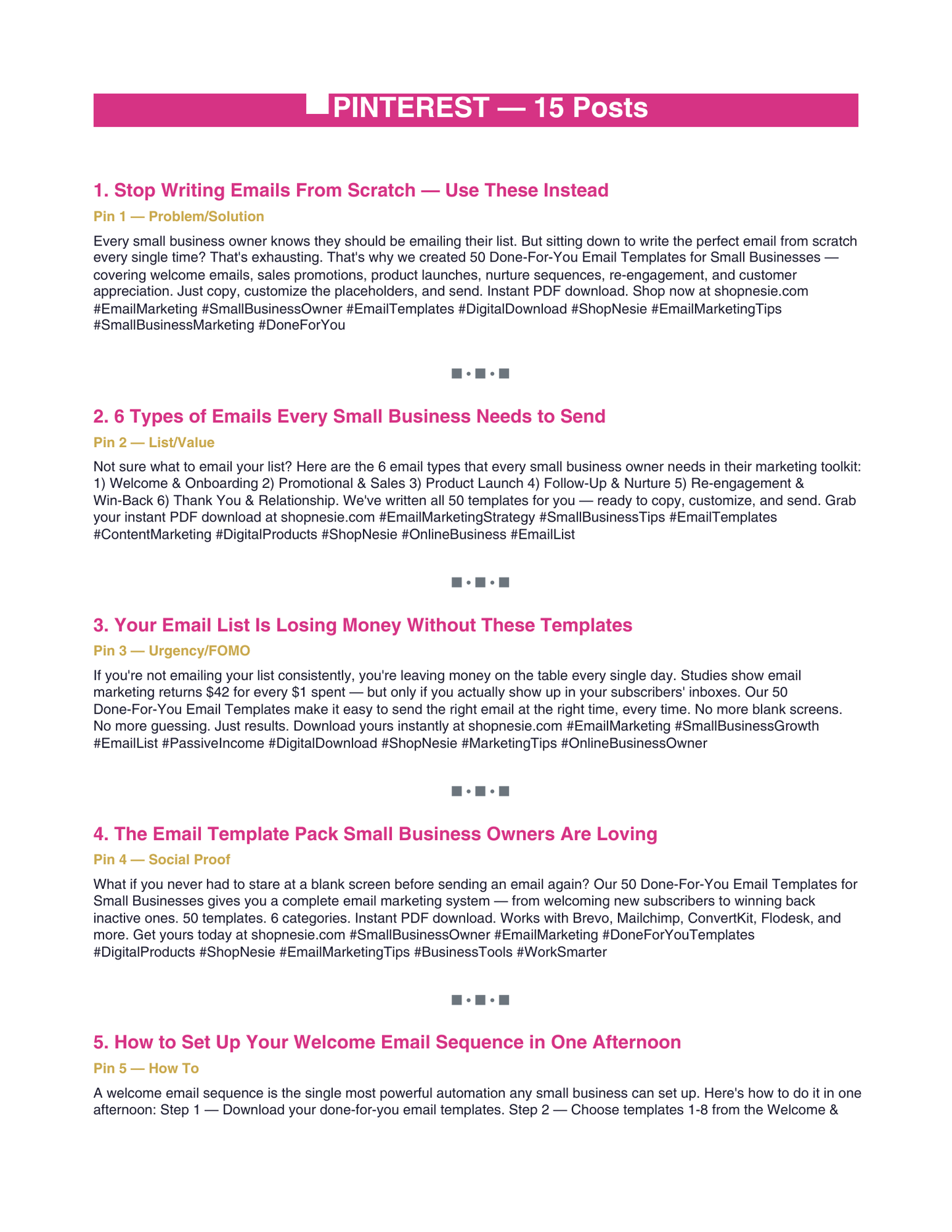 45 Done-For-You Social Media Posts | Ready to Customize & Post