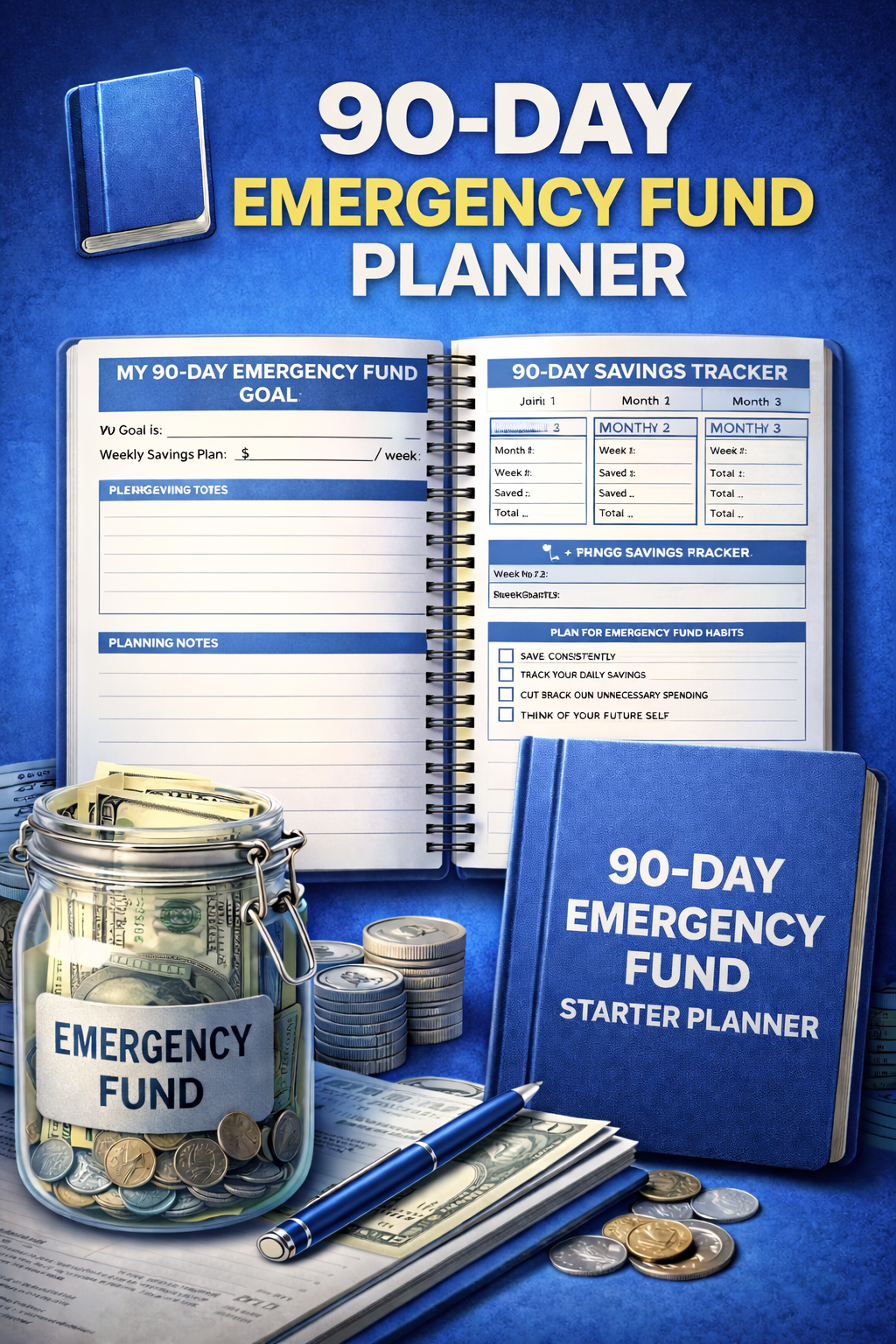 ๐ 90-DAY EMERGENCY FUND PLANNER