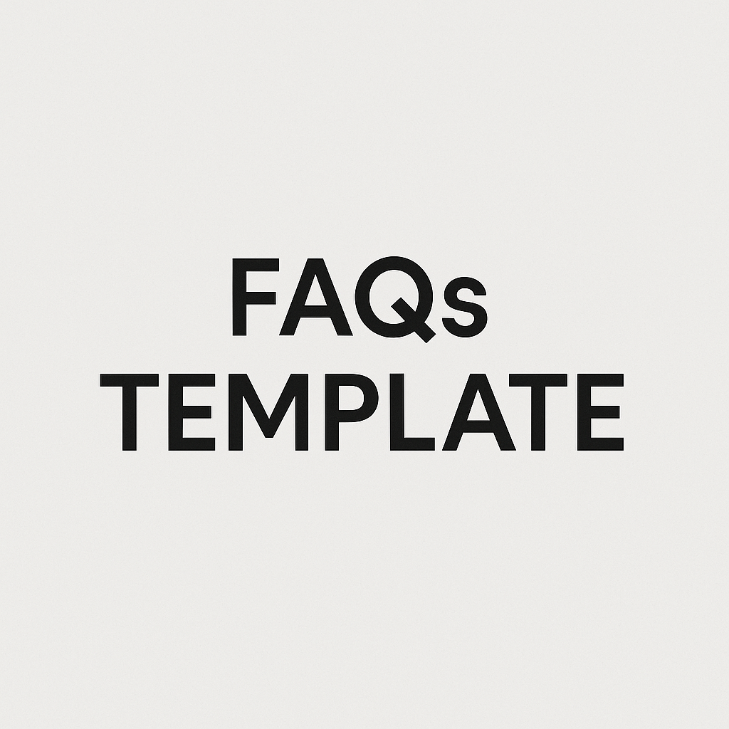 FAQS TEMPLATE