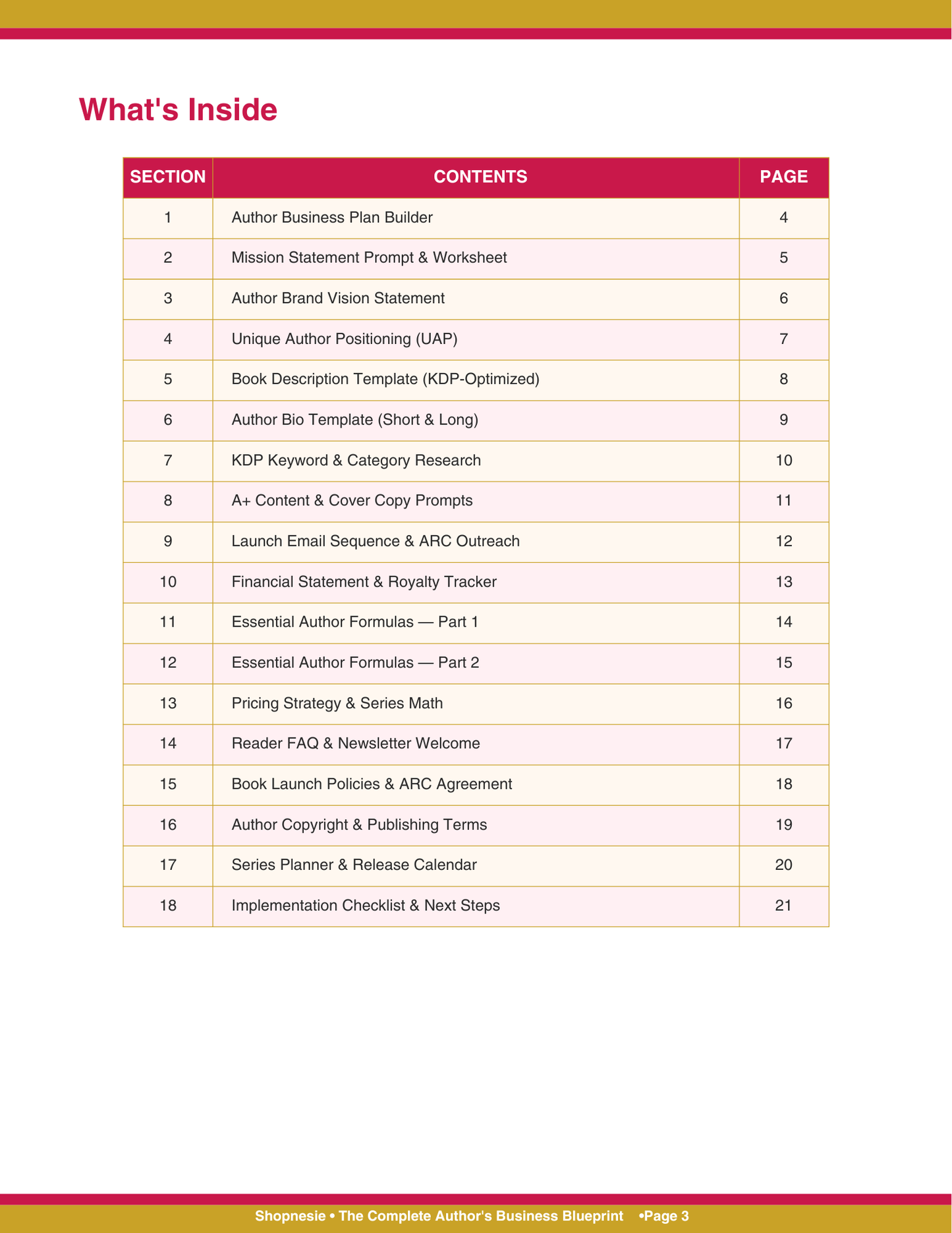 Complete Author's Business Blueprint: 40+ AI Prompts, Templates, Royalty Formulas & KDP Strategies for Indie Author