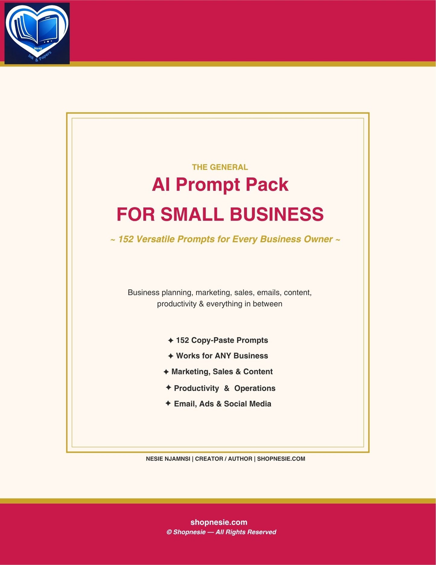 152 AI Prompts for Product Sellers: Etsy, Shopify, Social Media & Launch Strategy