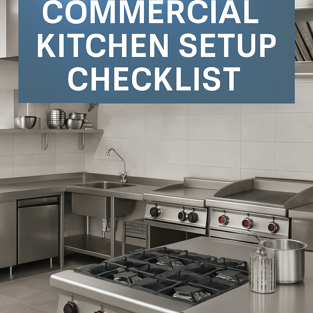 COMMERCIAL KITCHEN SETUP CHECKLIST