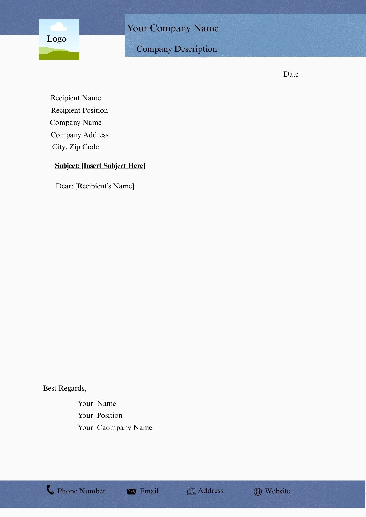 BUSINESS LETTERHEAD TEMPLATE 17