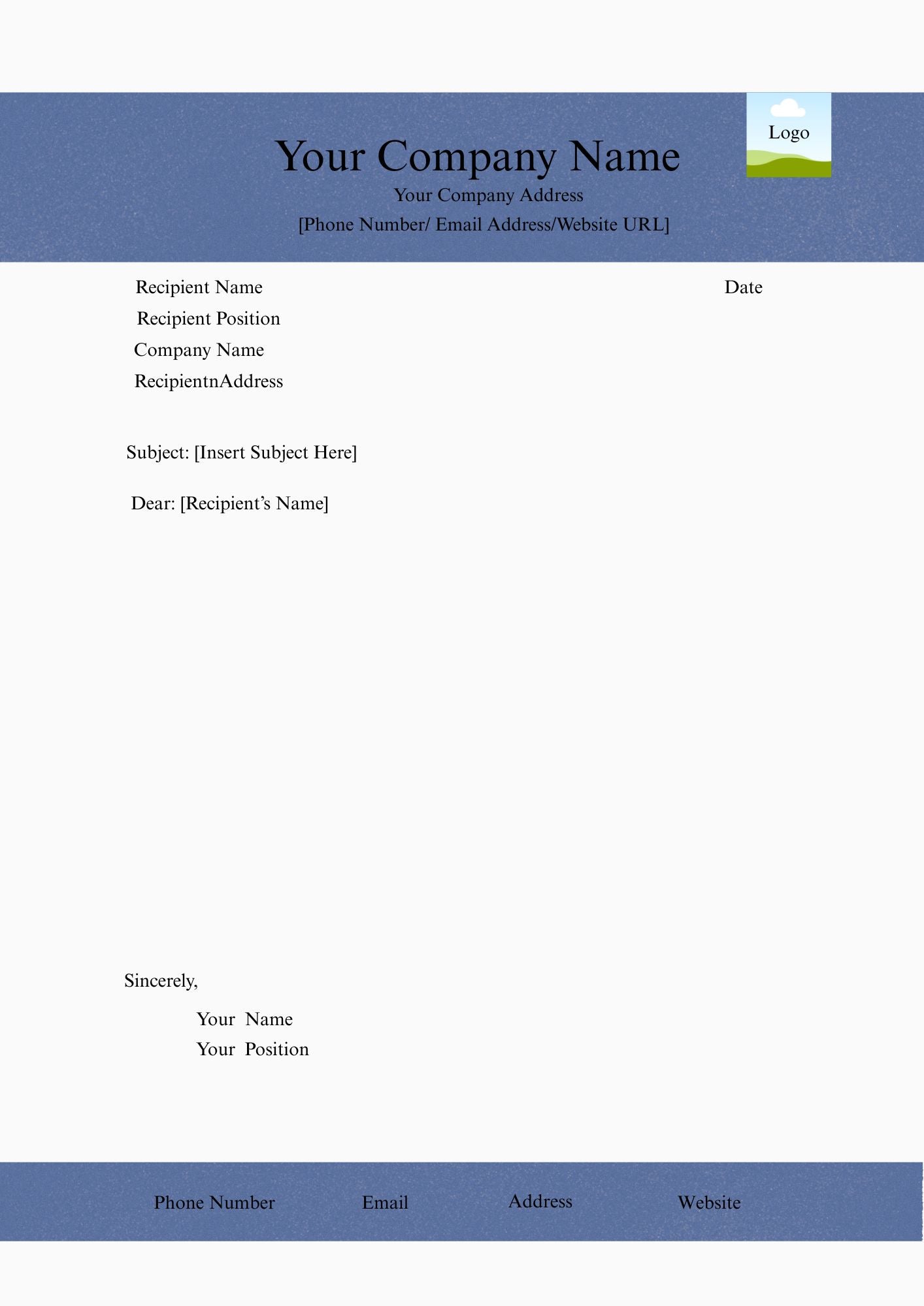 BUSINESS LETTERHEAD TEMPLATE 18