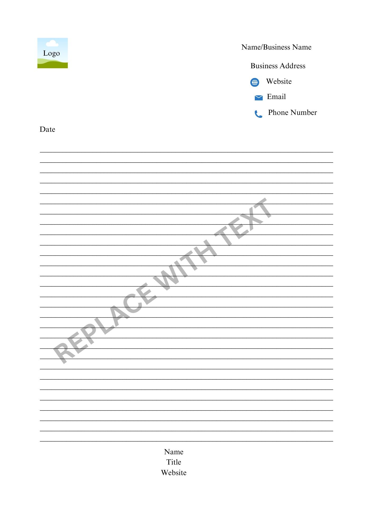 BUSINESS LETTERHEAD TEMPLATE 20