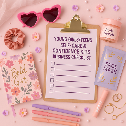 YOUNG GIRLS/TEENS SELF-CARE & CONFIDENCE KITS BUSINESS CHECKLIST