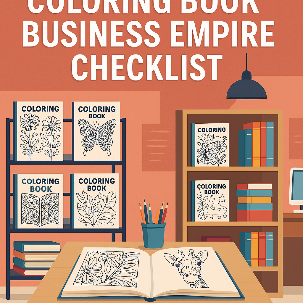 COLORING BOOK BUSINESS EMPIRE CHECKLIST