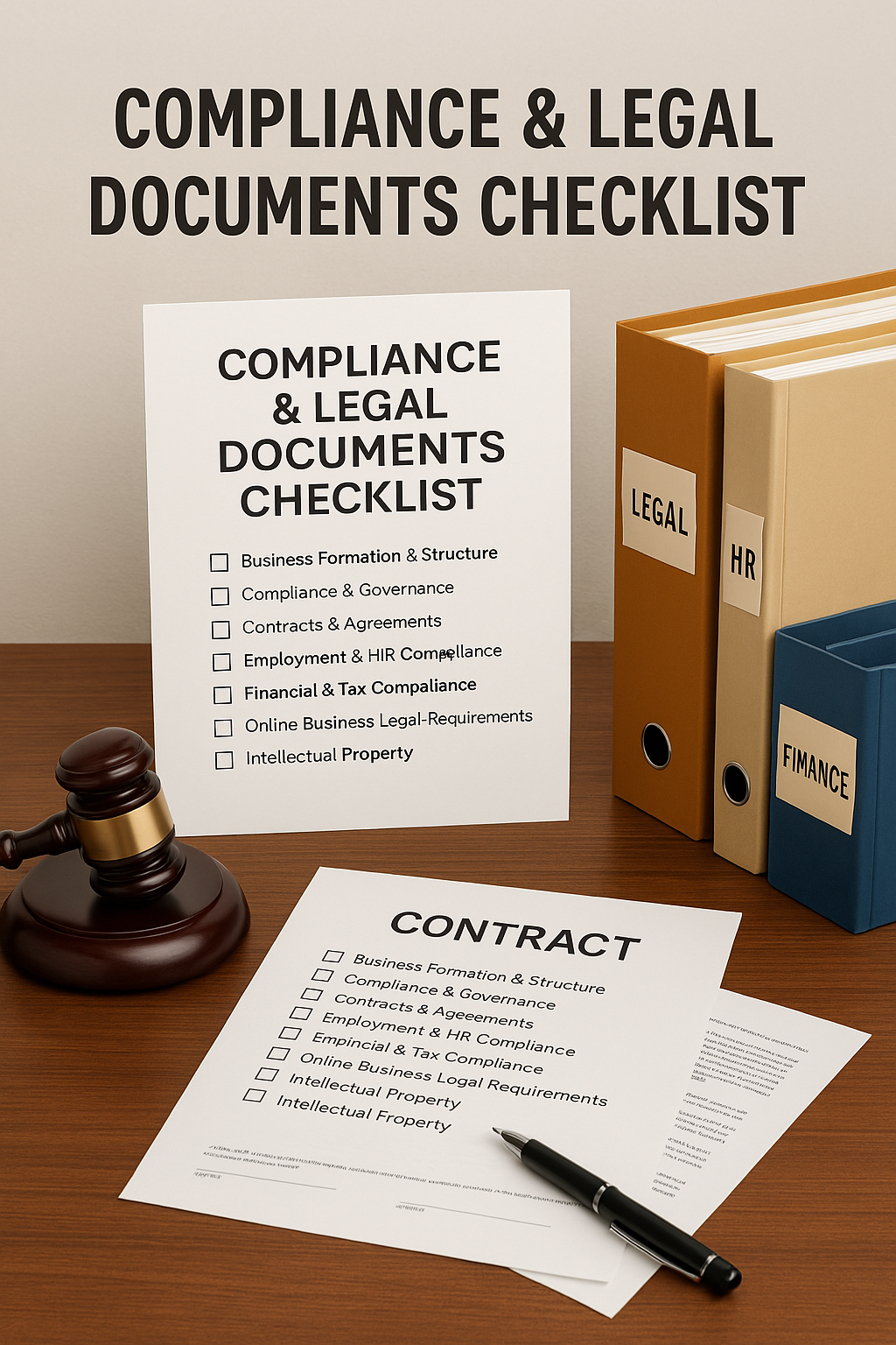 COMPLIANCE & LEGAL DOCUMENTS CHECKLIST