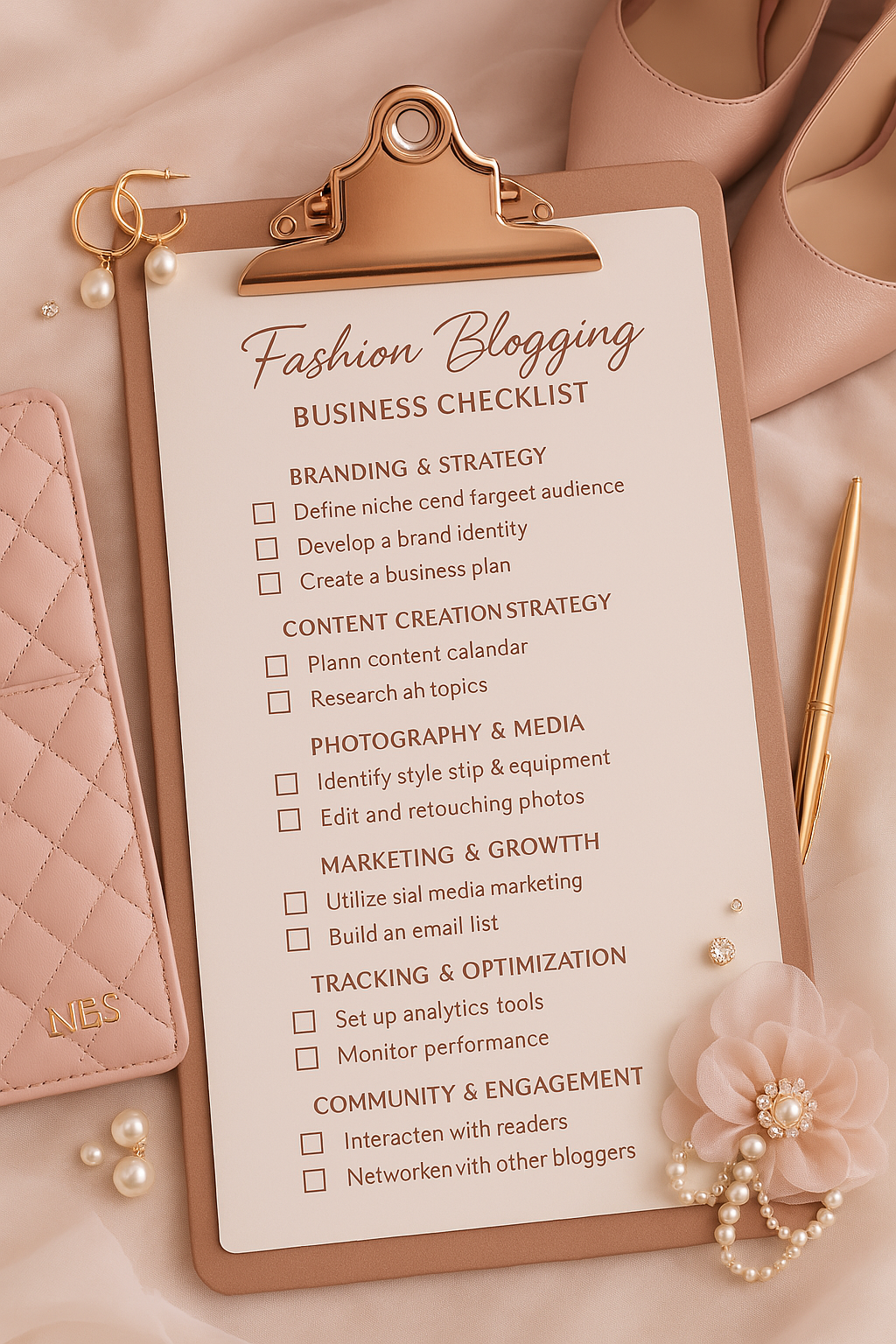 FASHION BLOGGING BUSINESS CHECKLIST
