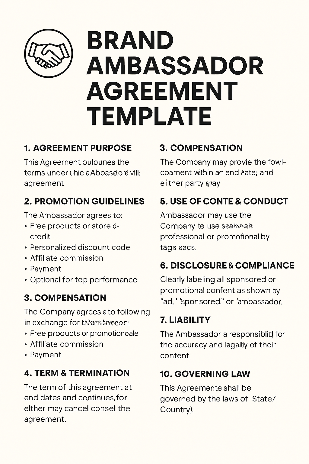 BRAND AMBASSADOR AGREEMENT