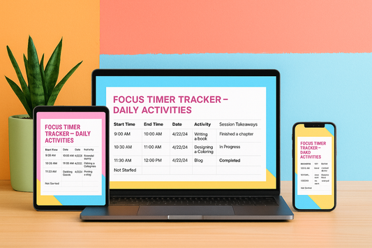 FOCUS TIMER TRACKER - DAILY ACTIVITIES