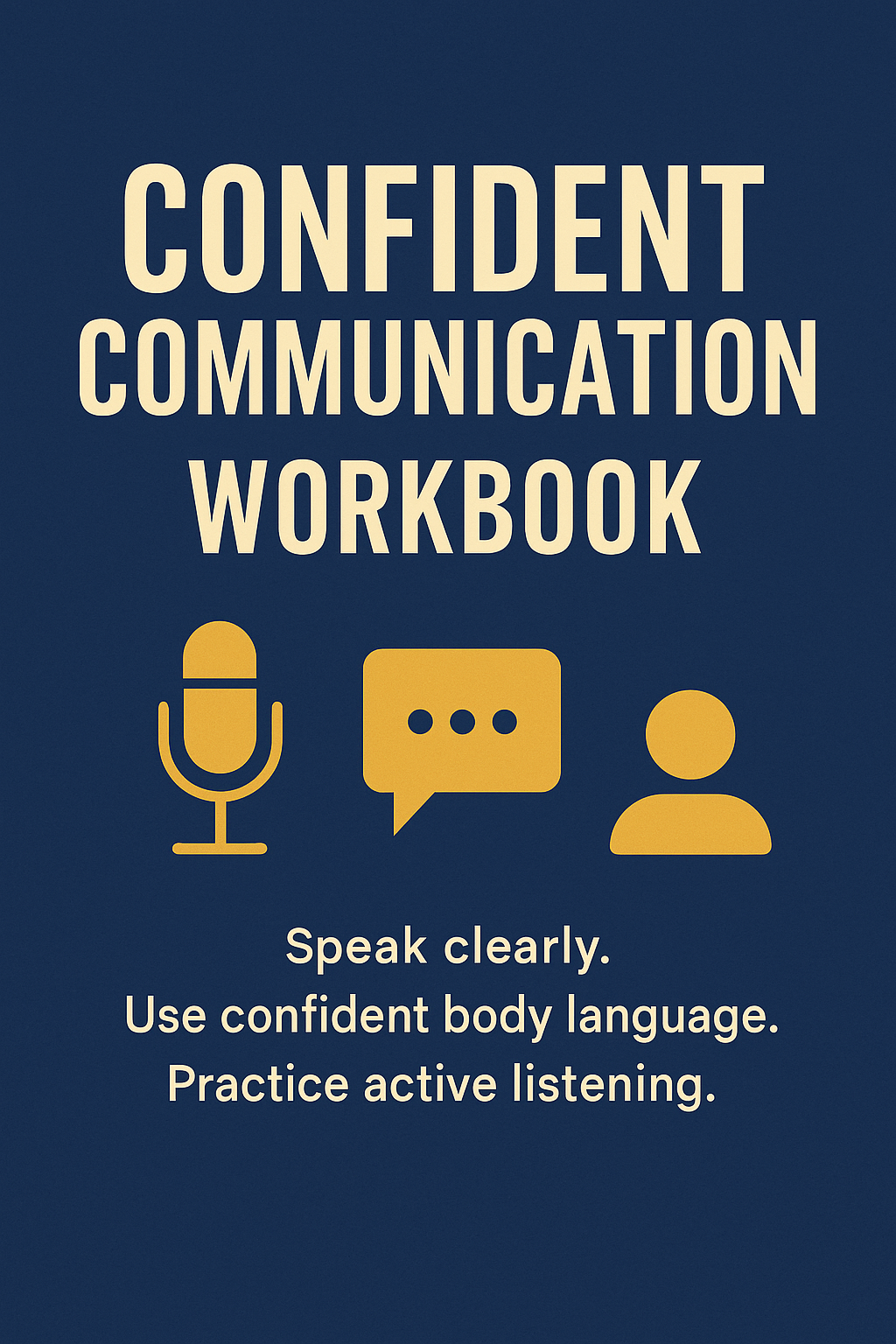 PRACTICE CONFIDENT COMMUNICATION:WORKBOOK