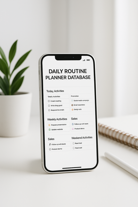 DAILY ROUTINE PLANNER FOR ENTREPRENEURS