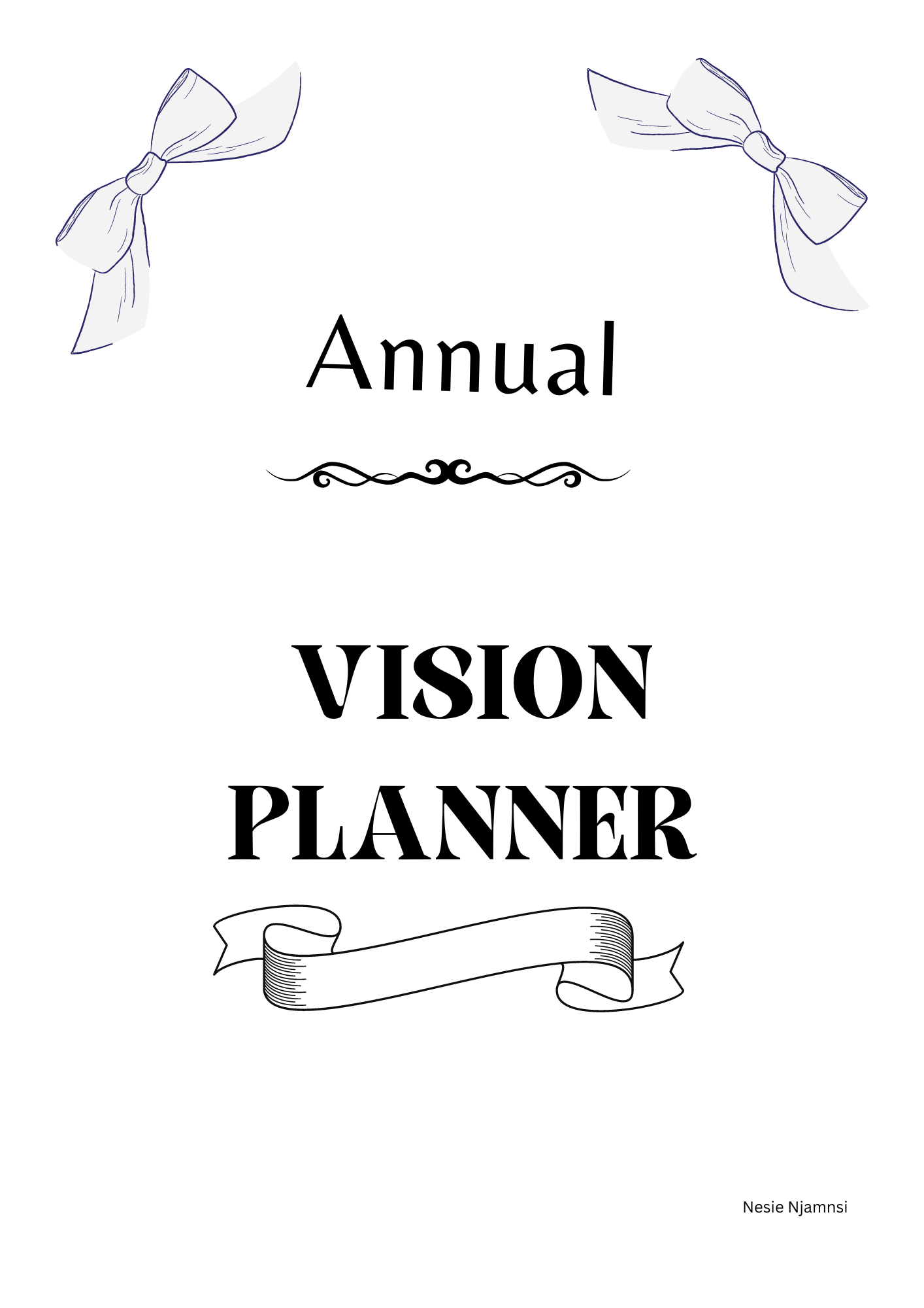 CHRISTIAN ANNUAL VISION PLANNER