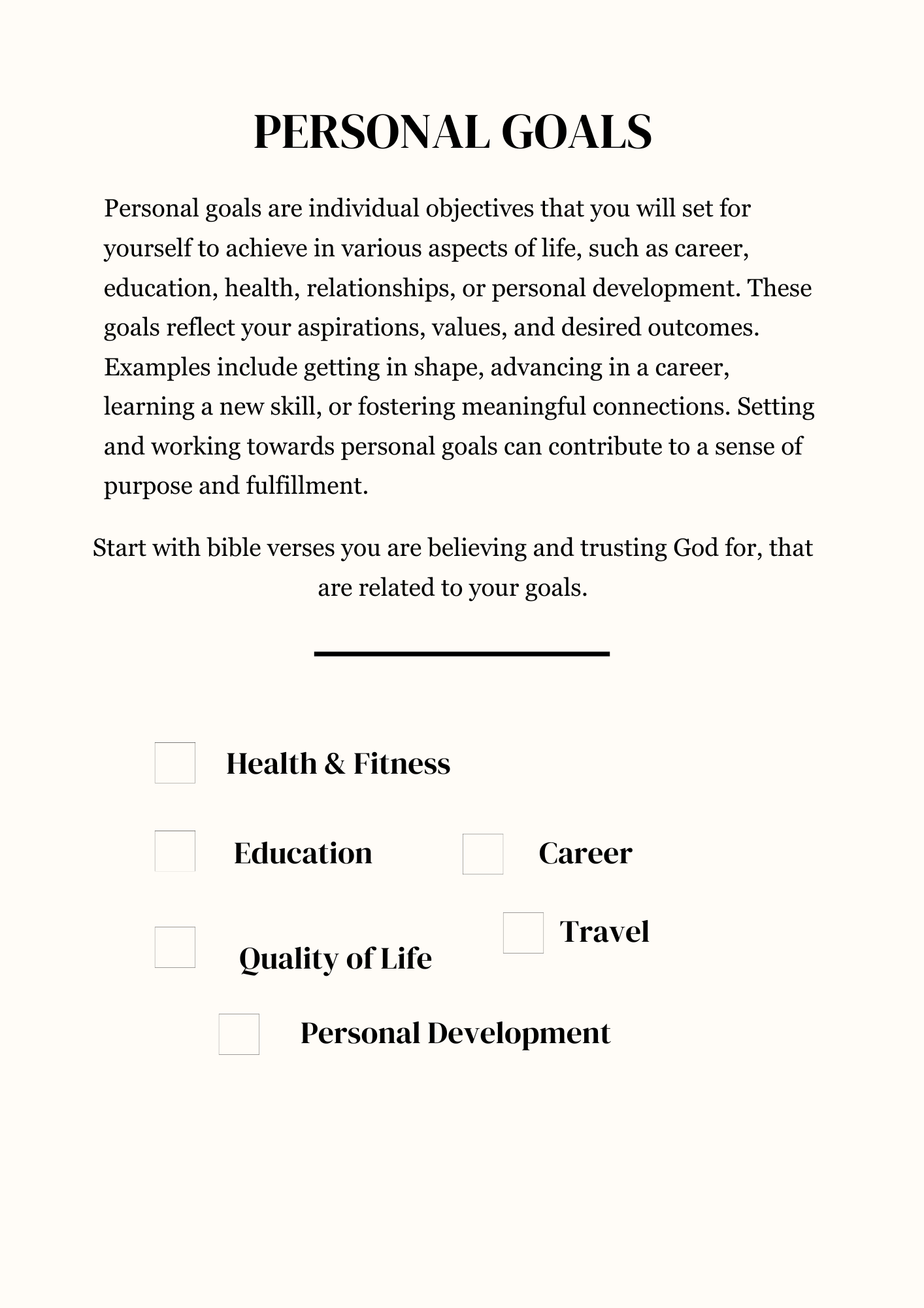 CHRISTIAN ANNUAL VISION PLANNER