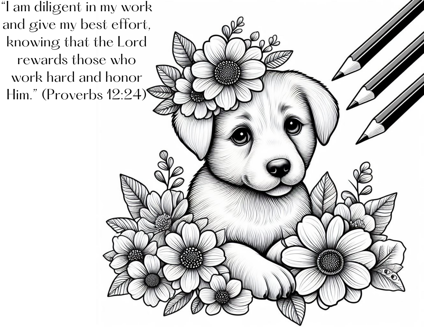 COLOR FOR JESUS: SCRIPTURES AFFIRMATIONS OF FINANCIAL SUCCESS- DOG LOVERS