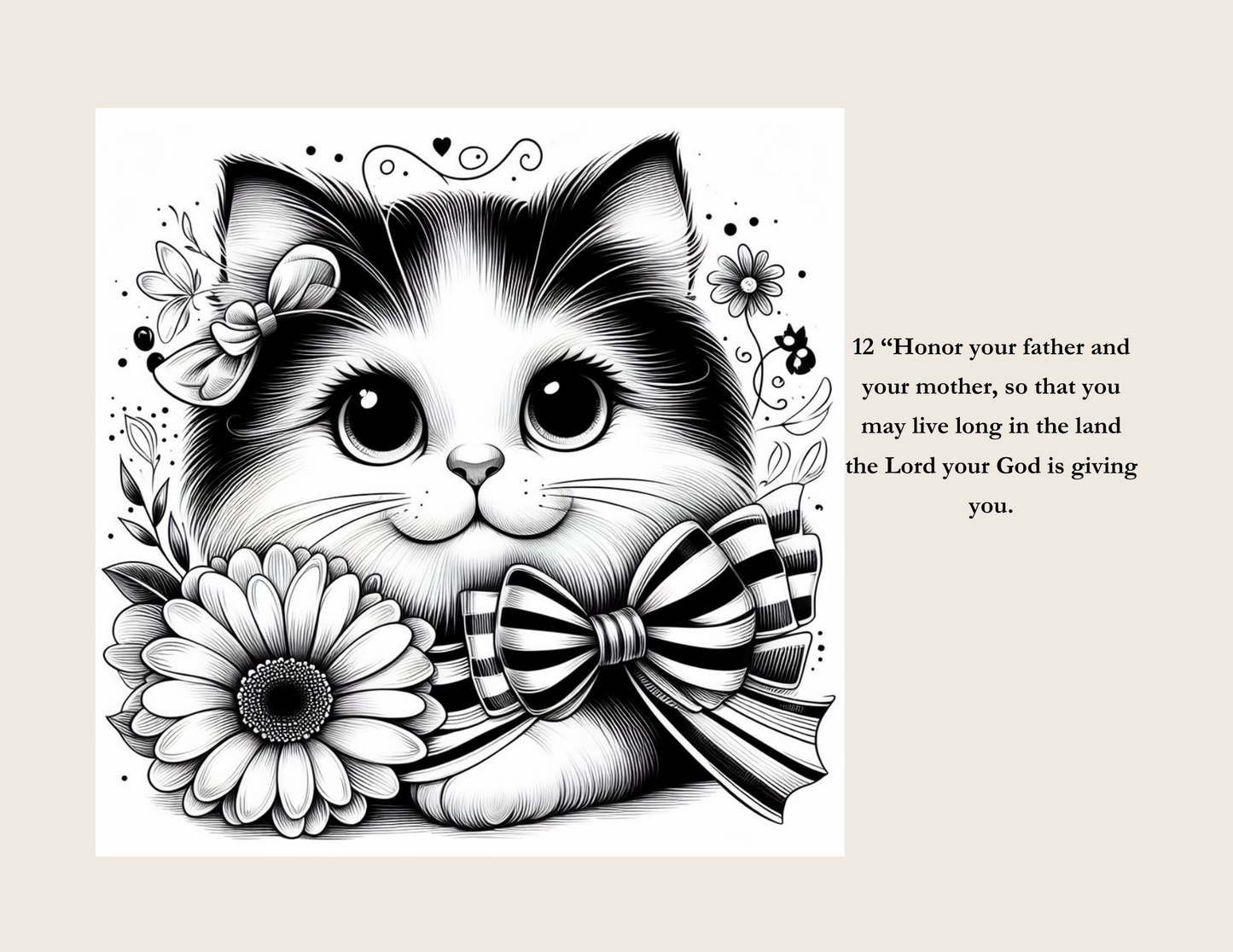 COLOR FOR JESUS: THE TEN COMMANDMENT- CAT