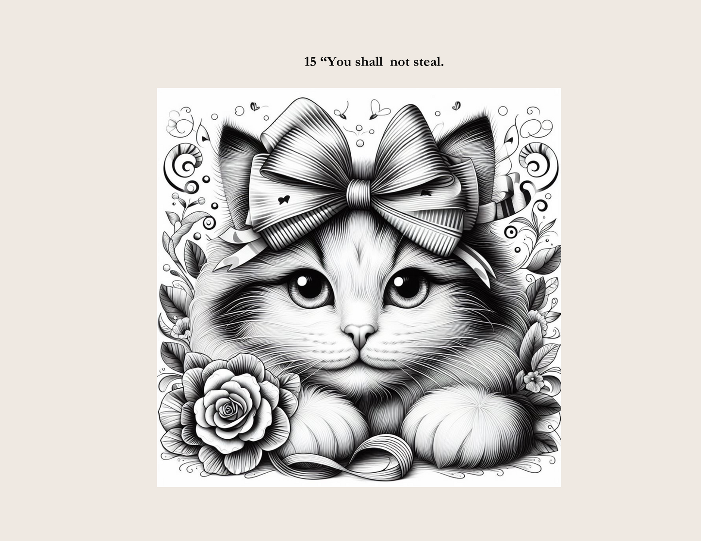 COLOR FOR JESUS: THE TEN COMMANDMENT- CAT