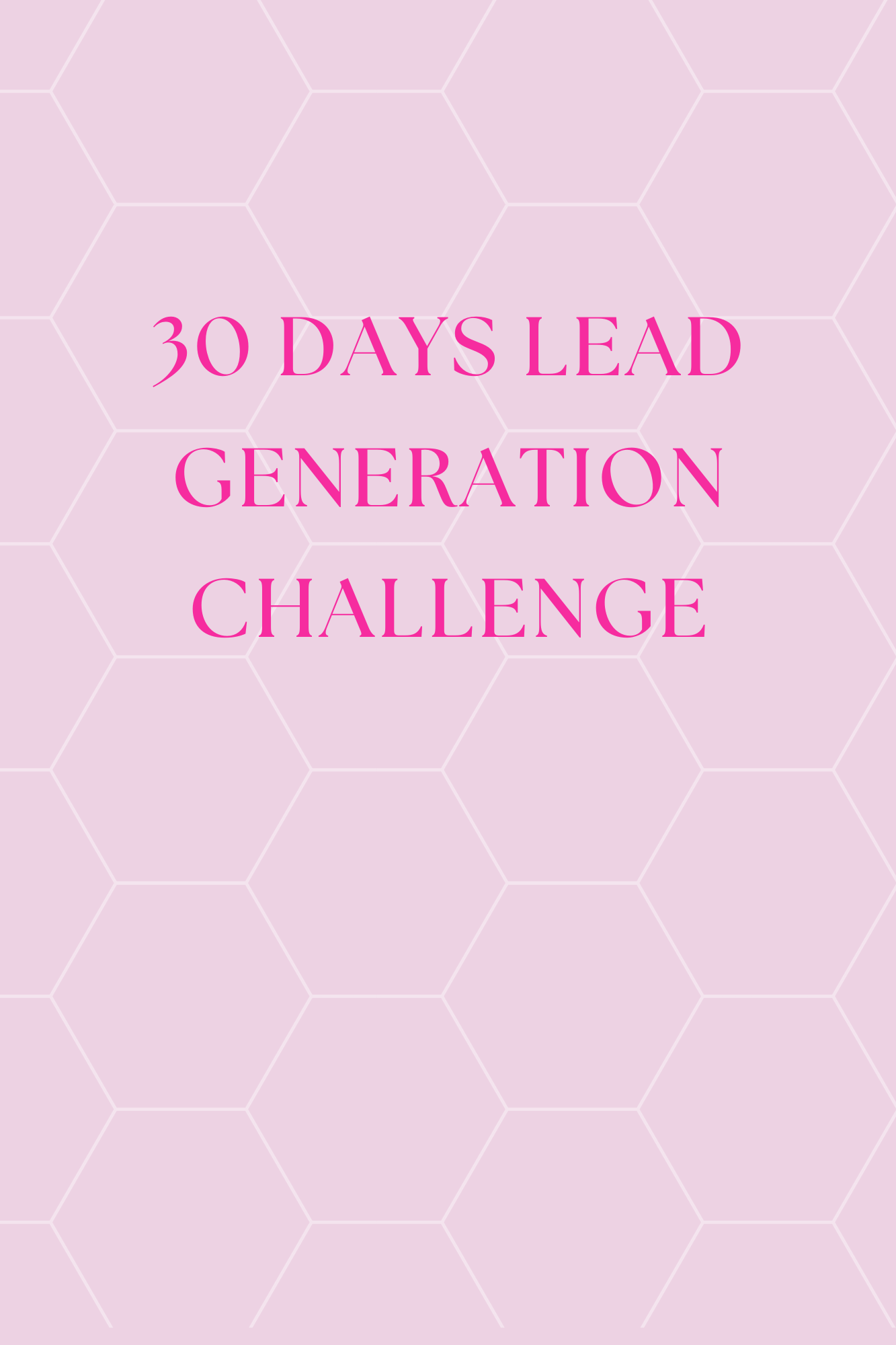 30 DAYS LEAD GENERATION CHALLENGE