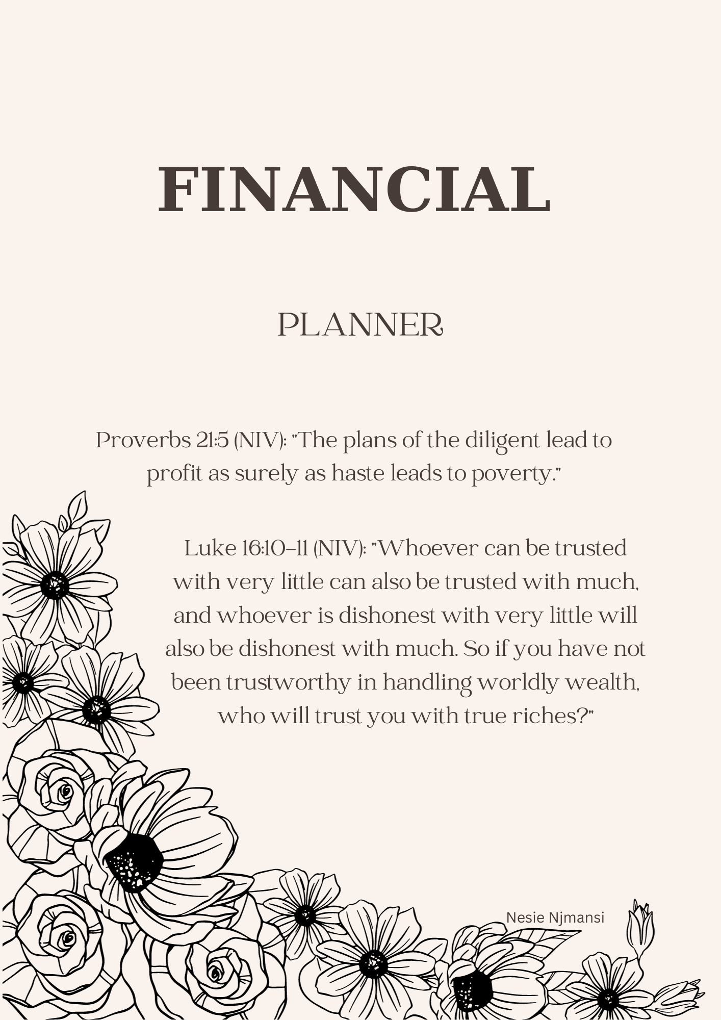CHRISTIAN FINANCIAL PLANNER - GOLD