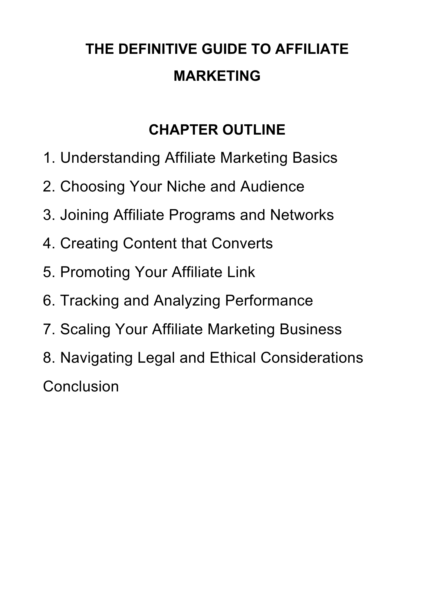 THE DEFINITIVE GUIDE TO AFFILIATE MARKETING.