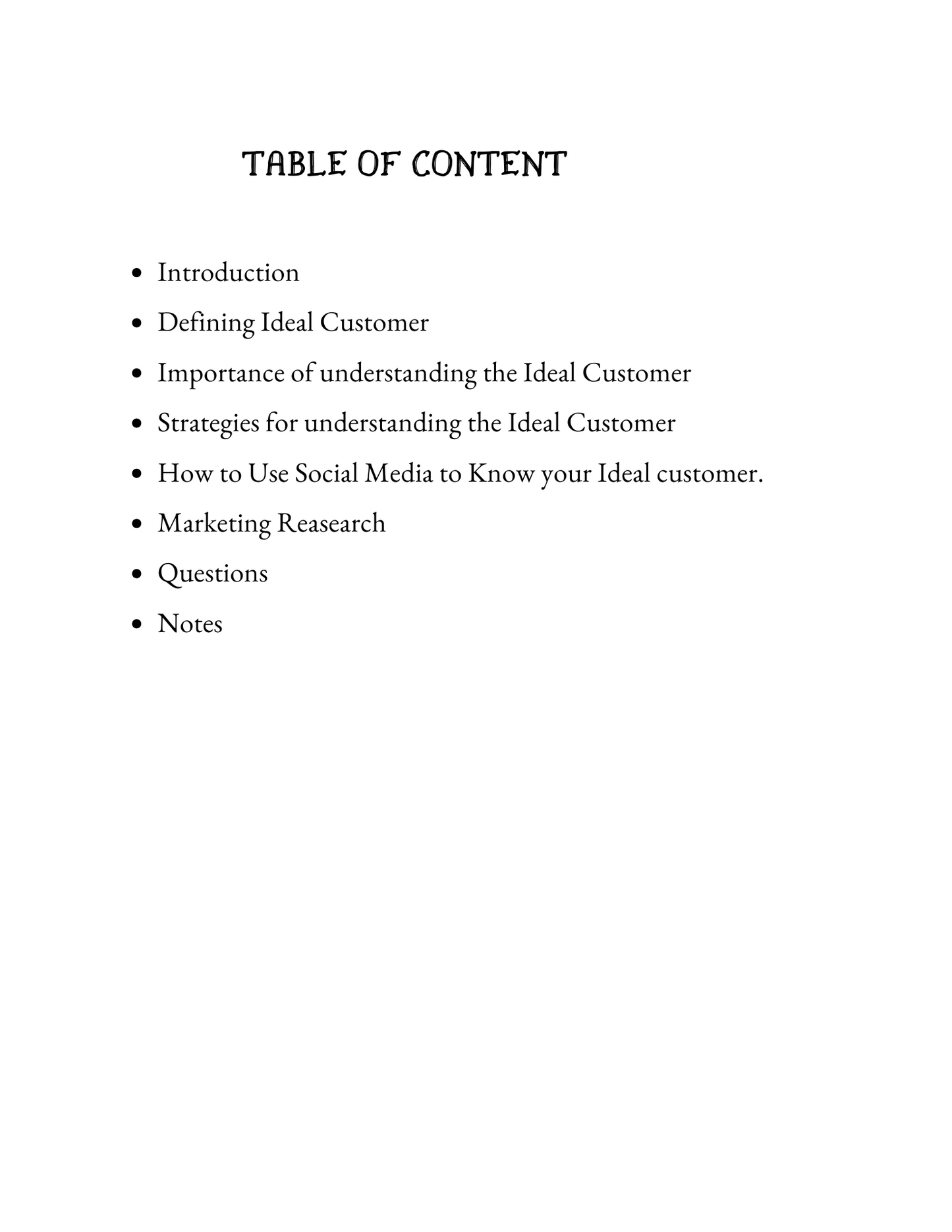 IDEAL CUSTOMER WORKBOOK