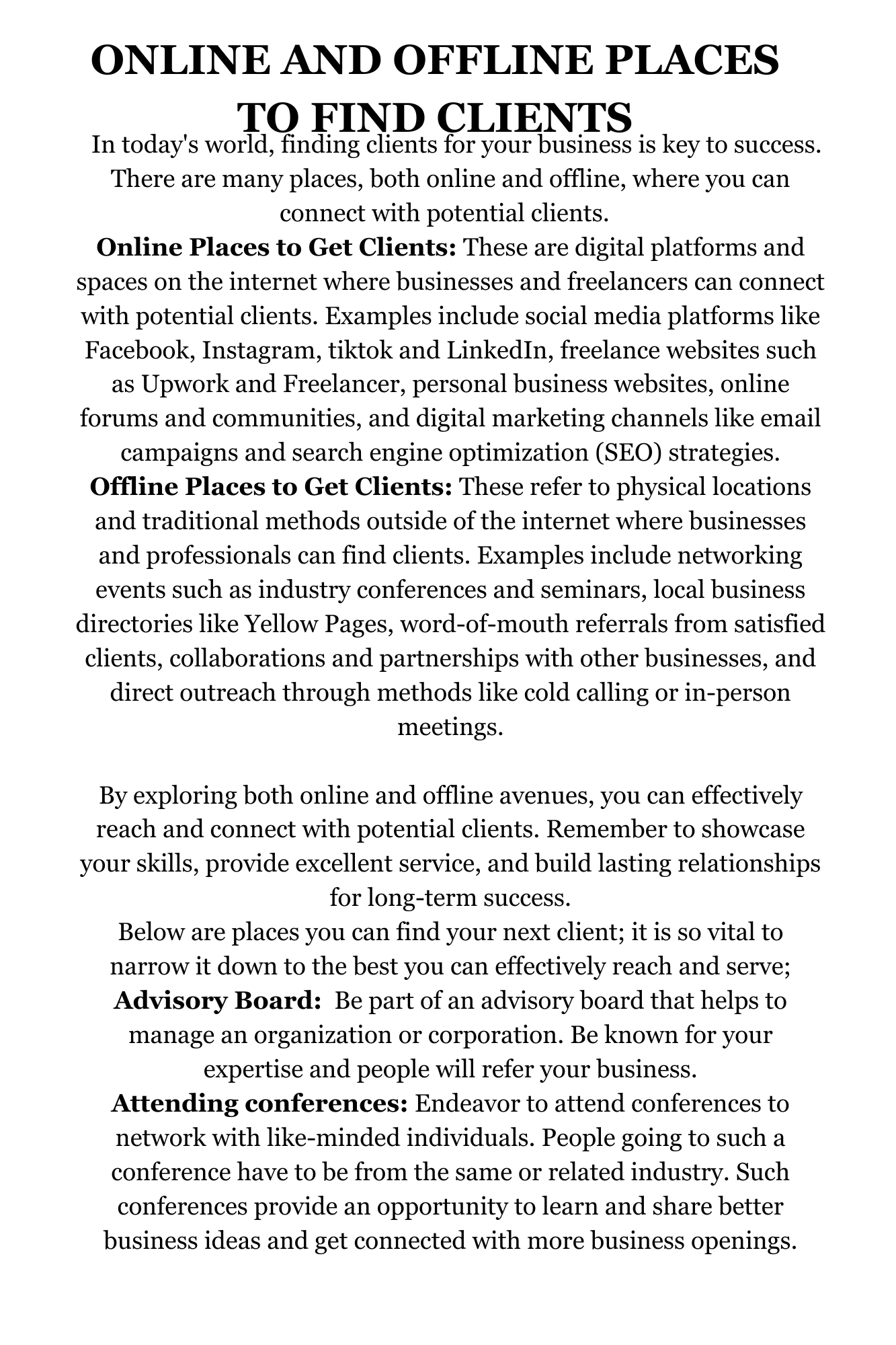 LEAD SOURCES FOR BUSINESS SURVIVAL