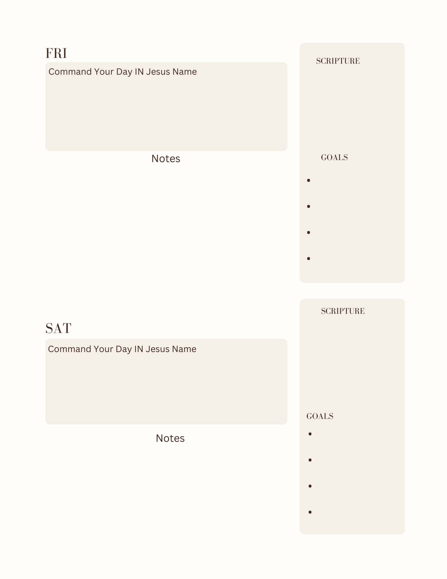 MONTHLY PLANNER FOR CHRISTIAN ENTREPRENEURS