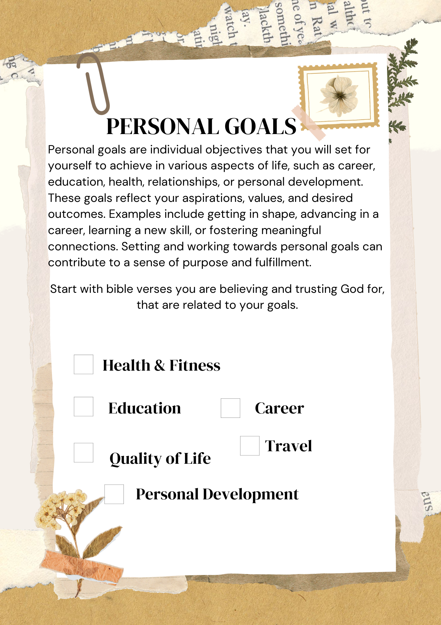 Yearly Vision Planner