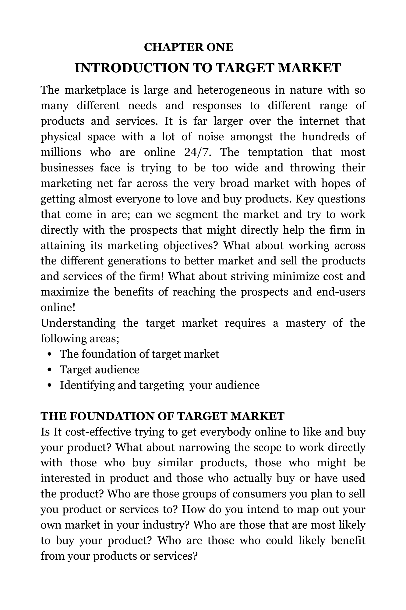 TARGET MARKET