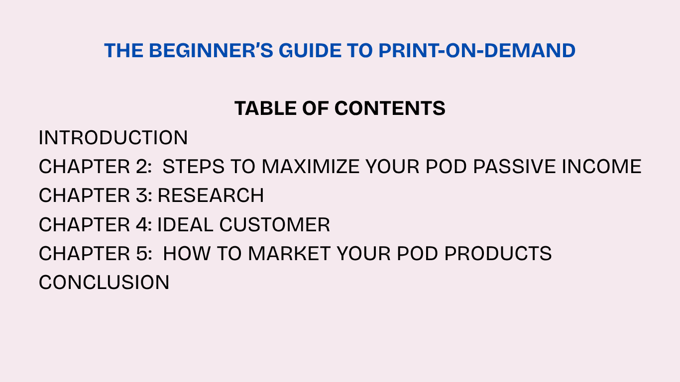 THE BEGINNER’S GUIDE TO PRINT-ON-DEMAND