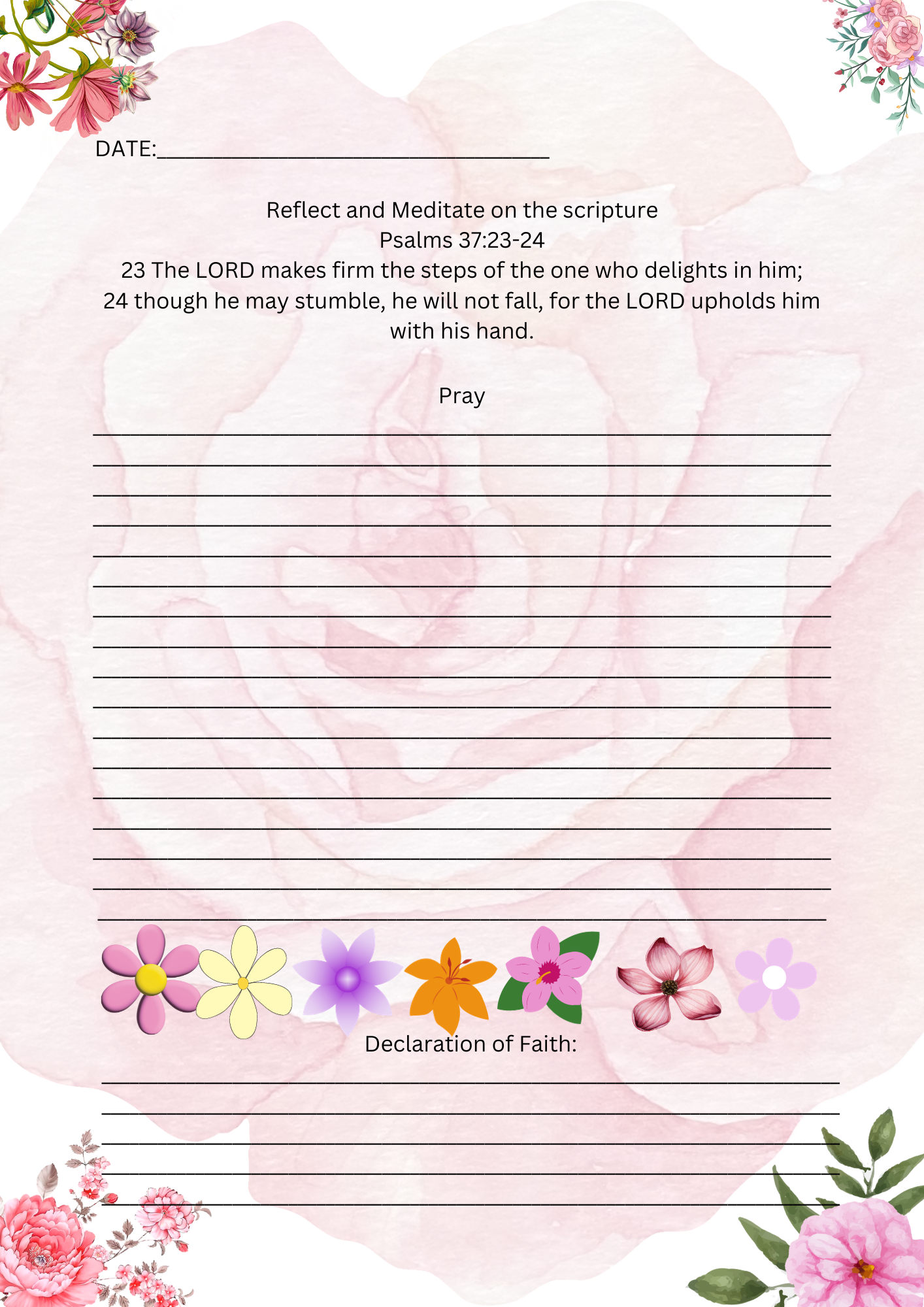 PRAY & DECLARE JOURNAL: THE PROMISES OF GOD