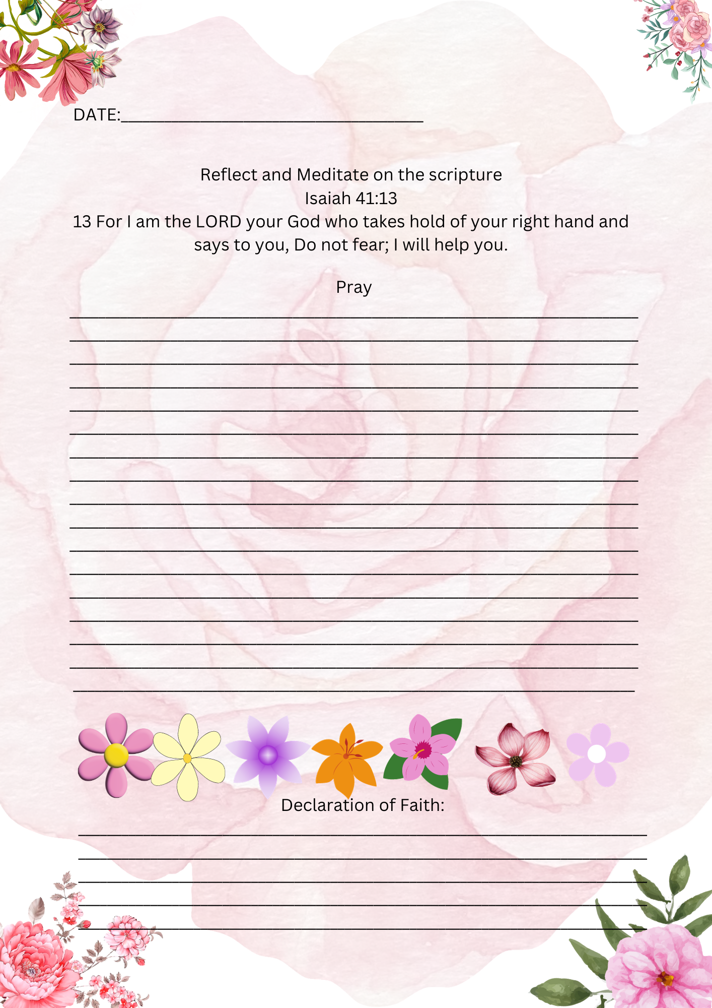 PRAY & DECLARE JOURNAL: THE PROMISES OF GOD