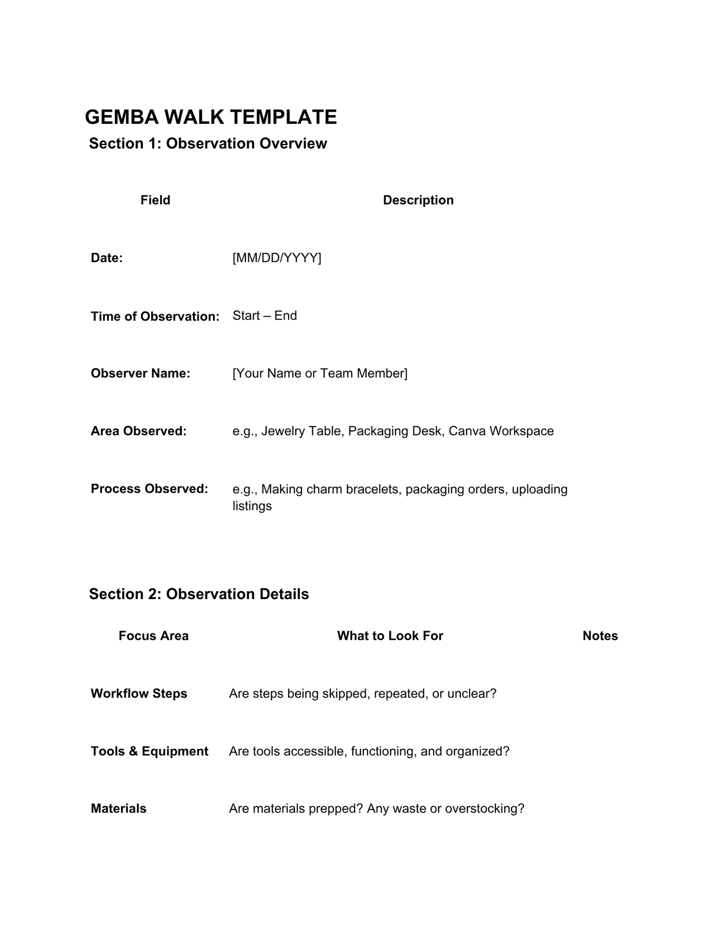 CAPA , 5 WHYS & FISHBONE DIAGRAM NOTION TEMPLATES