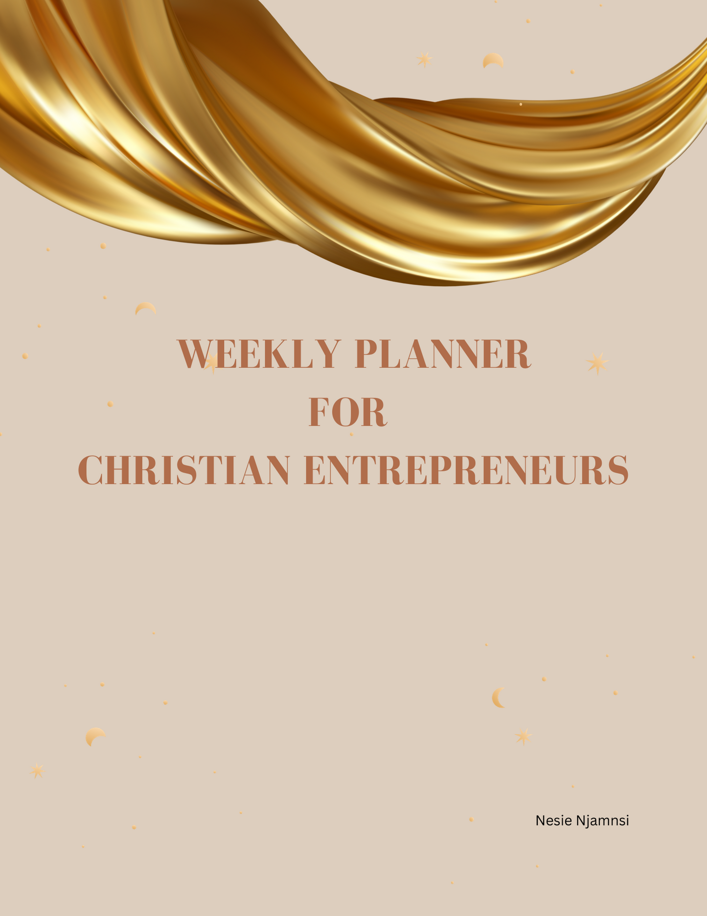 SCRIPTED WEEKLY PLANNER FOR CHRISTIAN ENTREPRENEURS