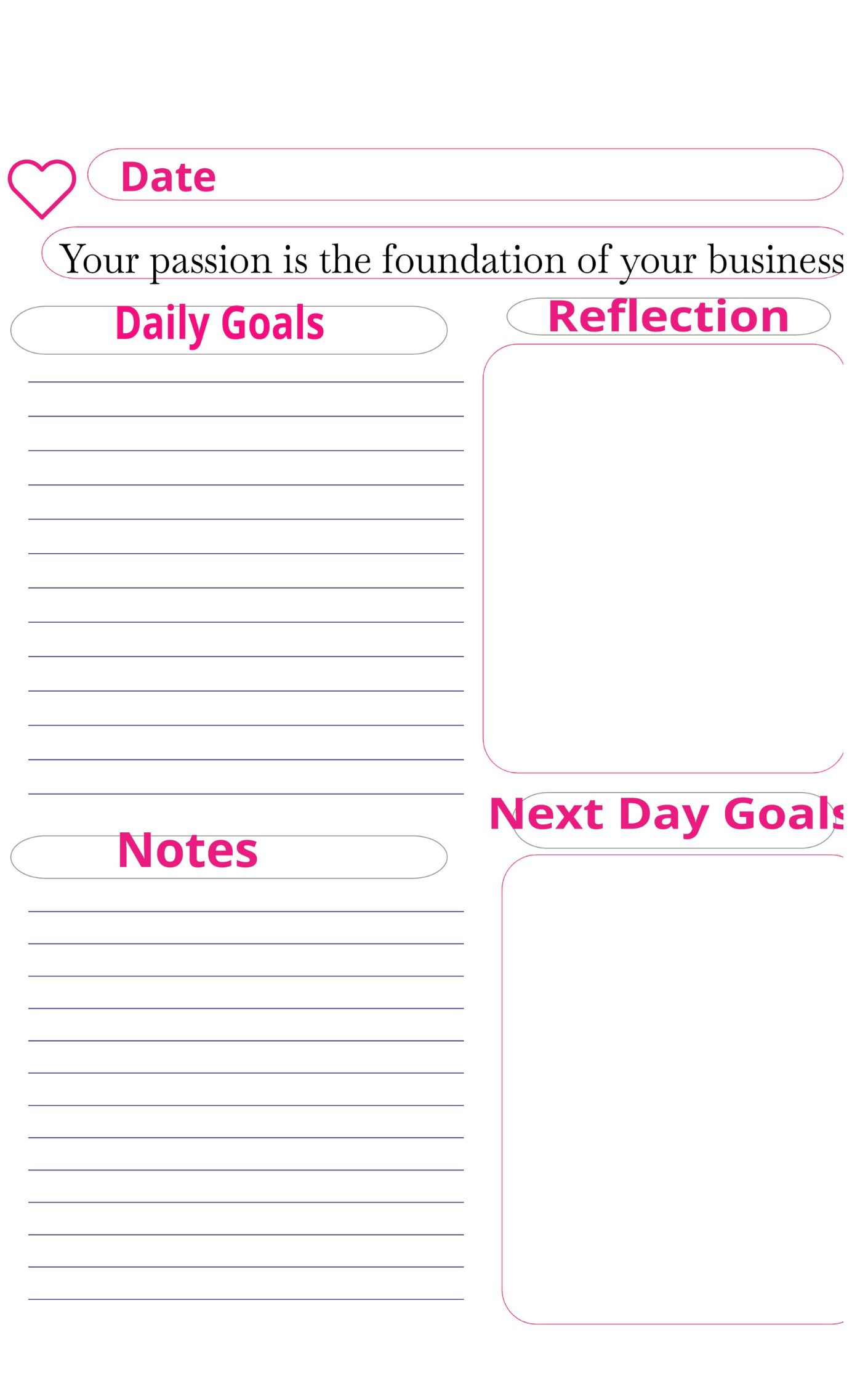 YEARLY BUSINESS PLANNER WITH MOTIVATIONAL QUOTES FOR ENTREPRENEURS