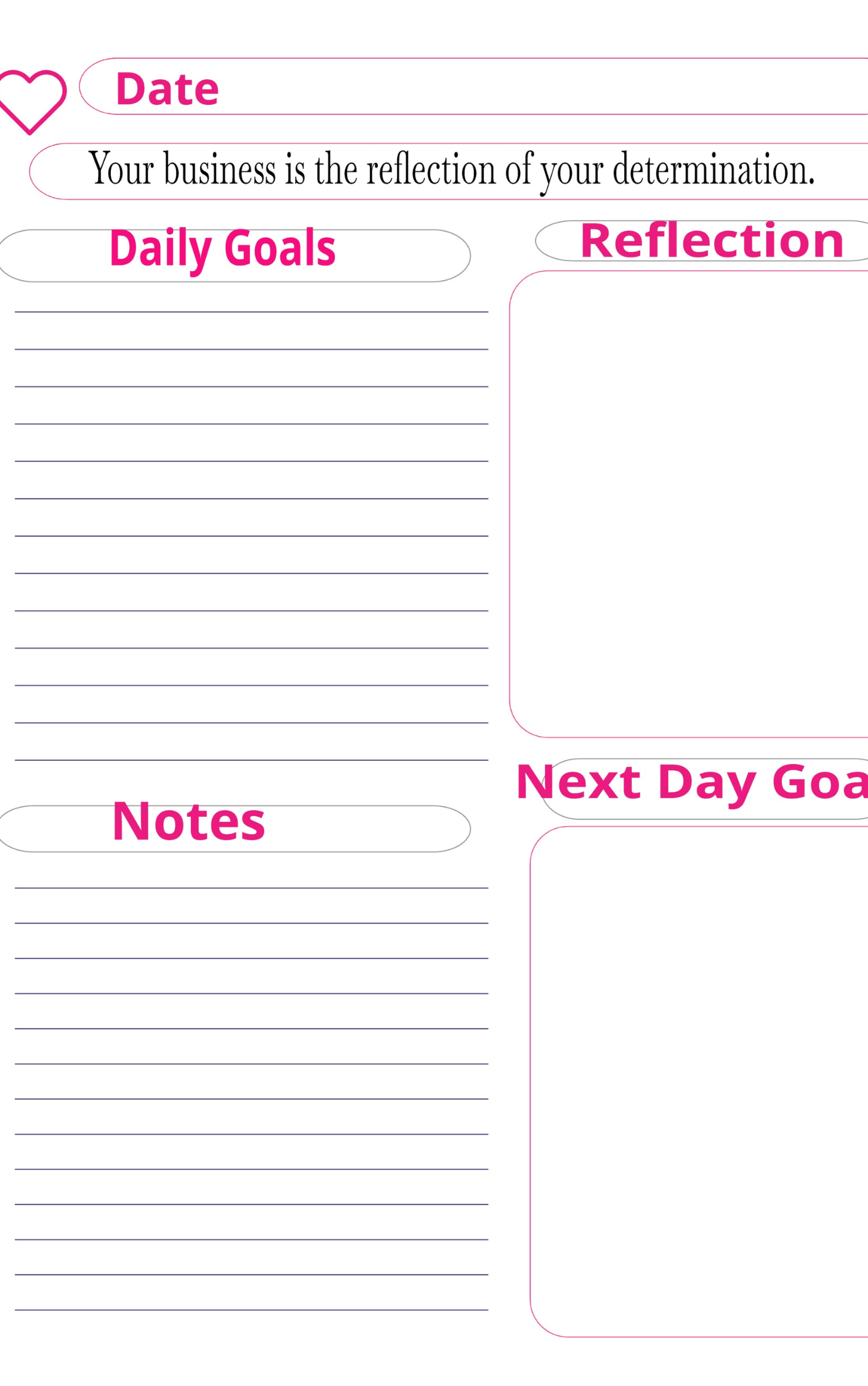 YEARLY BUSINESS PLANNER WITH MOTIVATIONAL QUOTES FOR ENTREPRENEURS