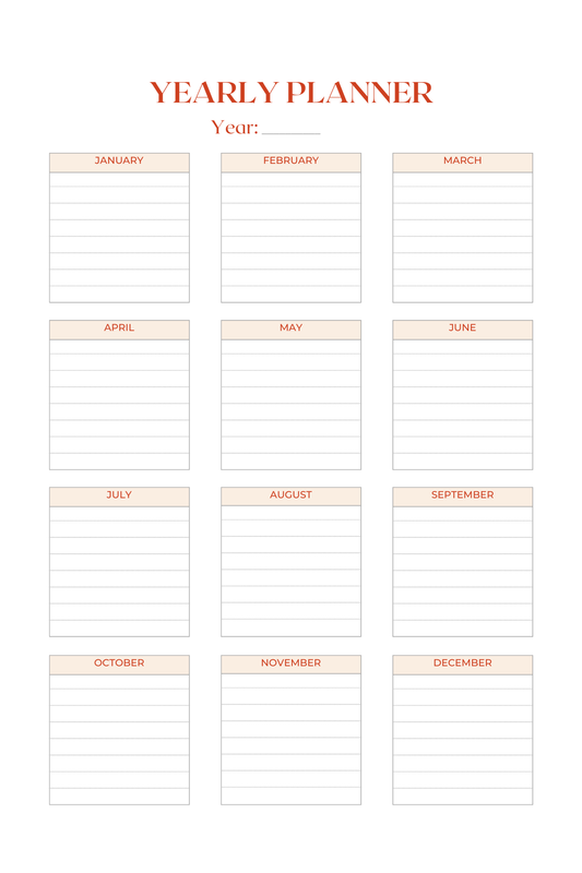 ANNUAL PLANNER
