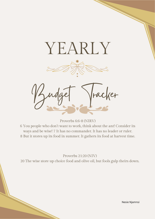 YEARLY BUDGET TRACKER - GOLD