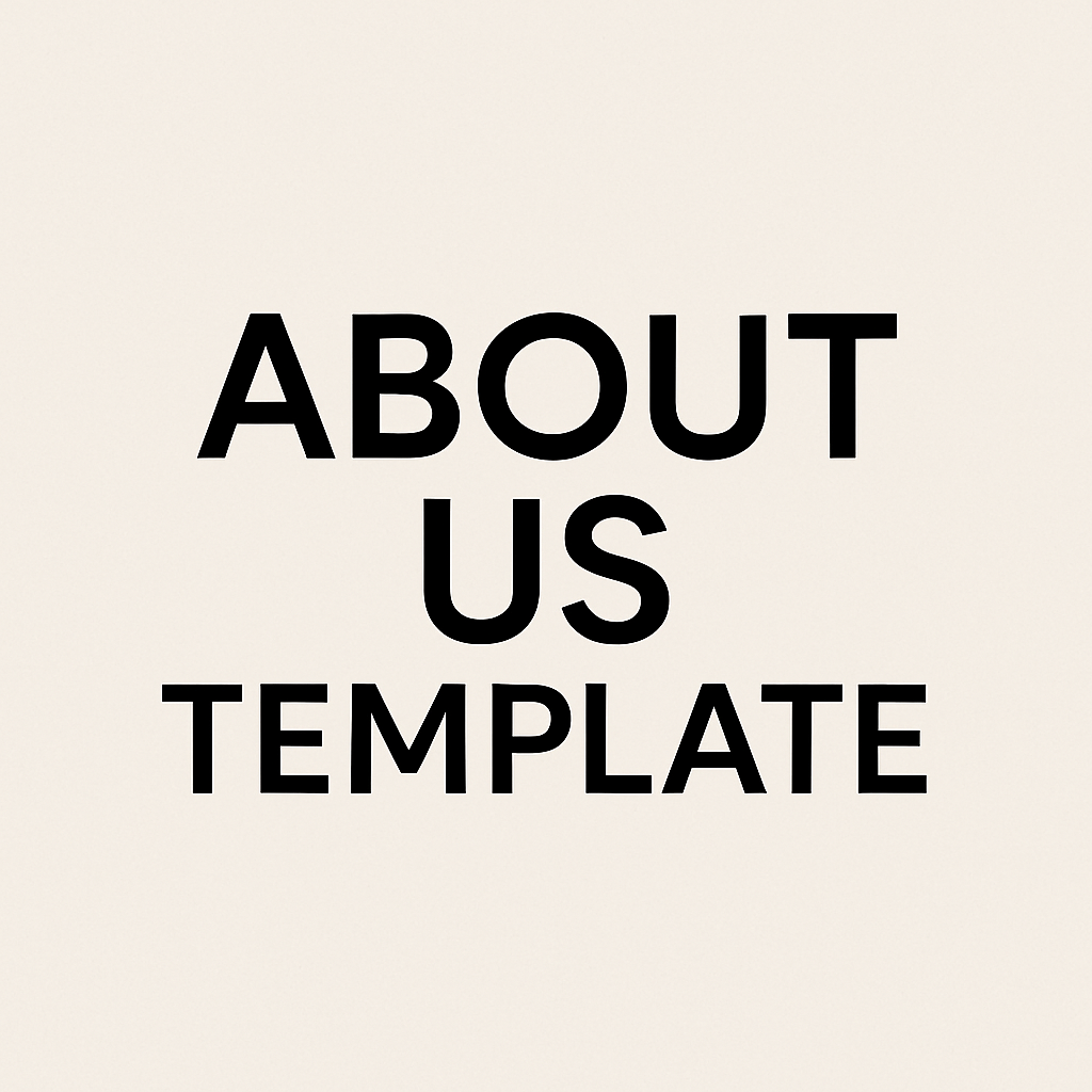 “ABOUT US” TEMPLATE
