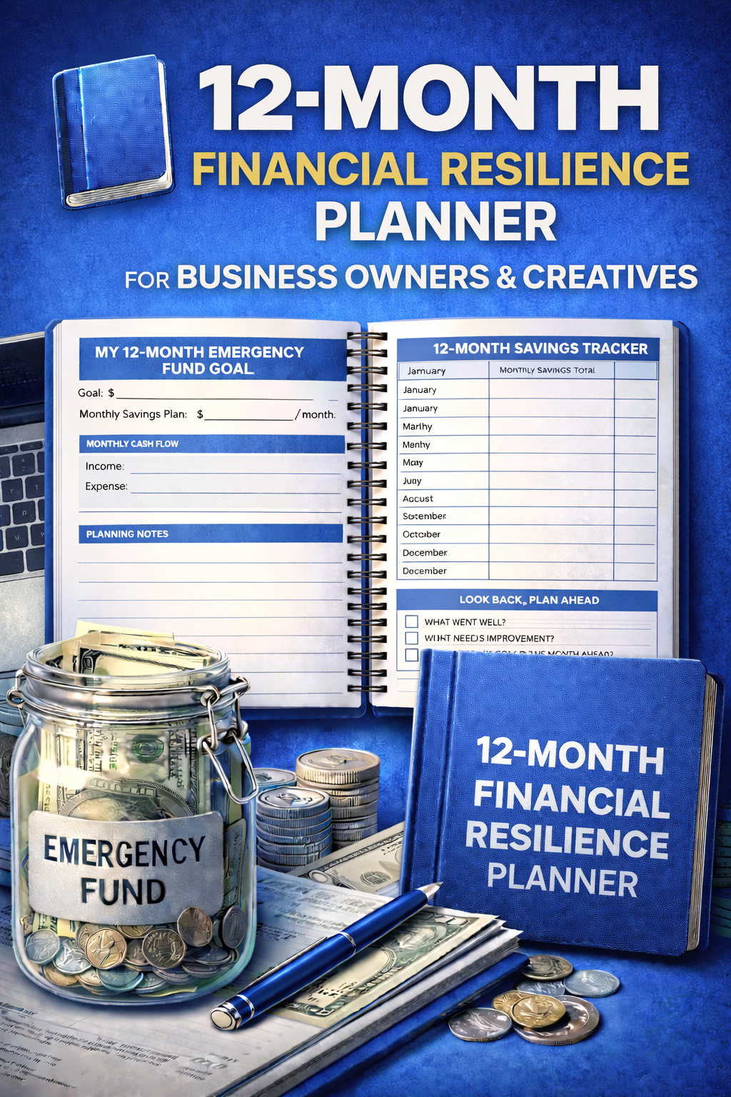 12-Month Financial Resilience Planner for Business Owners and Creatives