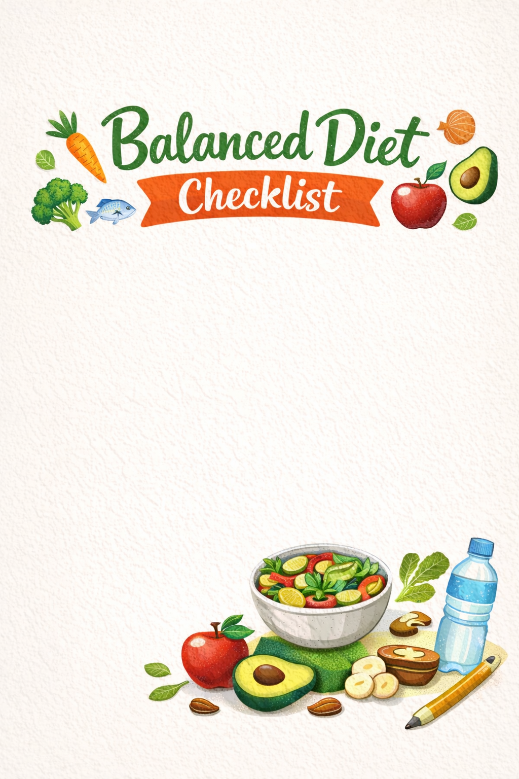 BALANCED DIET CHECKLIST